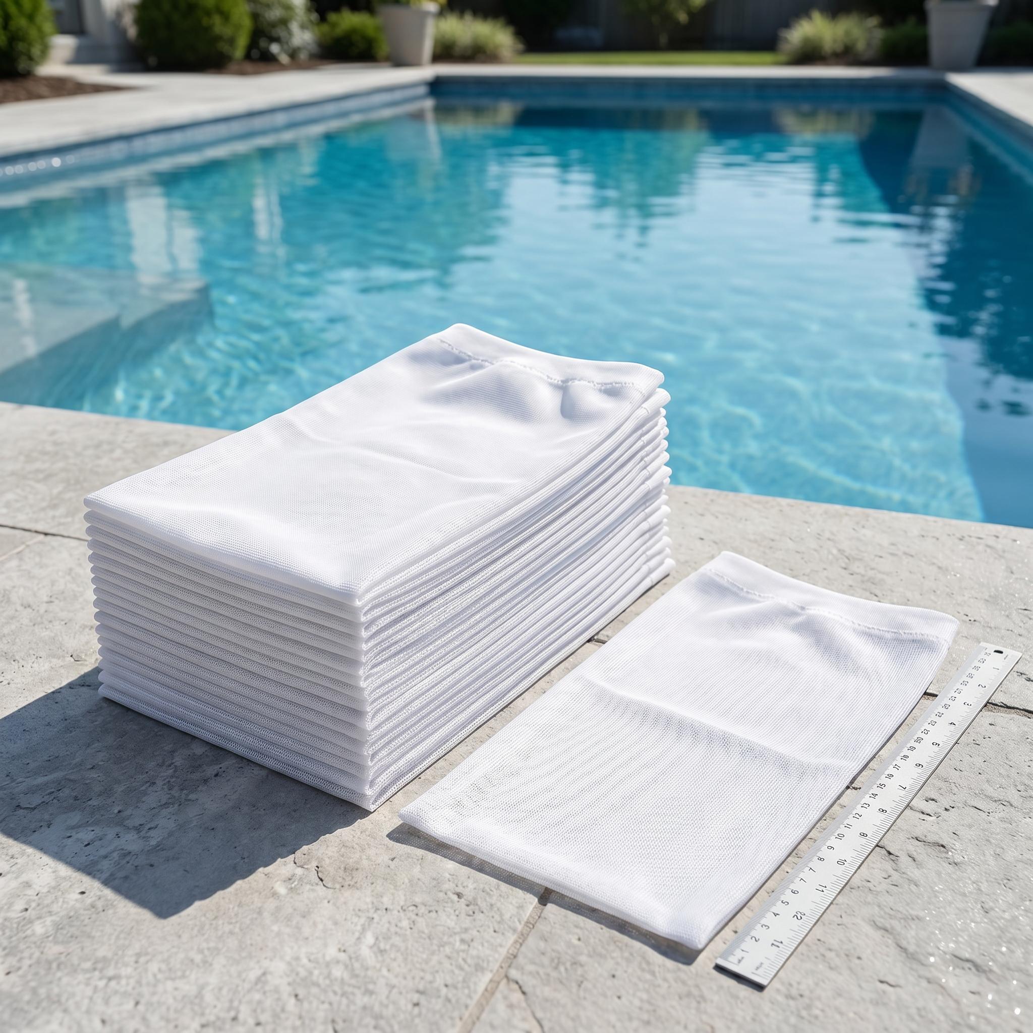 20/30 PCS Pool Skimmer Socks Dual-Layer Mesh Technology for In-Ground & Above Ground Pools Effective Filtration Reusable Solution 12cm x 20cm, Pool Accessories, Nylon-YY1