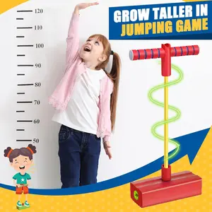 Kids Foam Pogo Jumper, Squeaky Bouncing Toy for Balance Training, Fun Bungee Jumper Game, Safe Indoor & Outdoor Gift for Boys & Girls