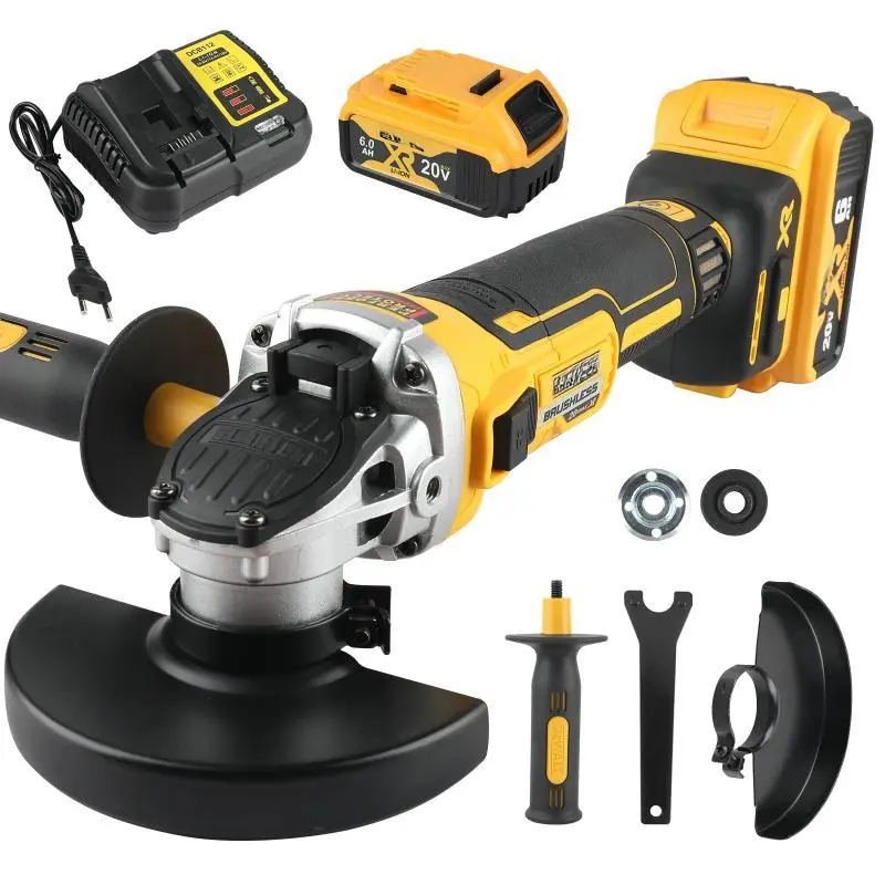 DEWALT DCG405NT 18V/20V MAX Brushless Cordless Angle Grinder - 125mm, 9000RPM Li-ion Power Angle Grinder with Brushless Motor Technology, Cordless Power Tool for Cutting, Polishing, Power Angle Grinders