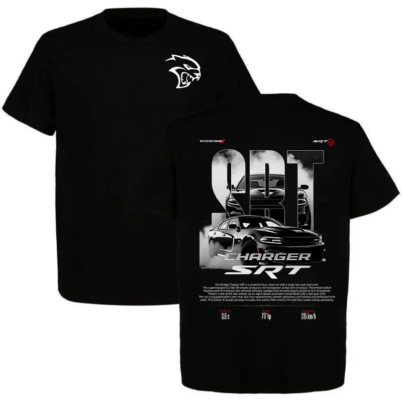 Dodge Charger SRT T-Shirt/Sweatshirt/Hoodie - Muscle Car SRT Hellcat Graphic Tee, Apparel For Car Enthusiasts Unisex Cotton T-Shirt Car Enthusiast Top Menswear Gift for Men, For Father's Day