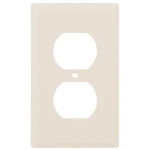Power Gear Outlet Wall Plate Cover, Light Almond
