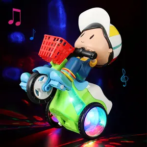Rotating Stunt Car Toy with Lights & Music, Electric Kids Toy Vehicle, Fun Gift, Interactive Play for Boys & Girls