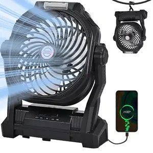Usb Portable Fan, Camping Fan Rechargeable with 20000mAh Battery, Multipurpose Handheld Fan, Portable Tower Fan, Portable Led Fan,  Rotating Body Fan, Portable Desk Fan, Personal Waist Fan, Personal Portable Fan, Personal Cooling Fan, #Summervibes
