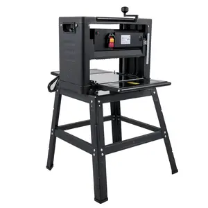 Summervibes VEVOR Thickness Planer 12.5 inch Wood Planer Foldable 1500W Thickness Planer Woodworking 315/min Feed Rate Double Cutter Benchtop Thickness Planer with Dust Exhaust Interface Stand for Woodworking