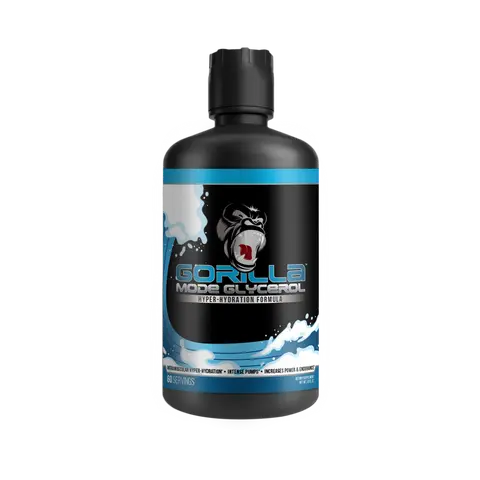 Gorilla Mode Liquid Glycerin Dietary Preworkout Supplement Drink Mix - Unflavored, 25g, Sugar-Free Muscle Fitness Supplement for Adults with Hydration, Blood Flow Support (33 FL OZ)