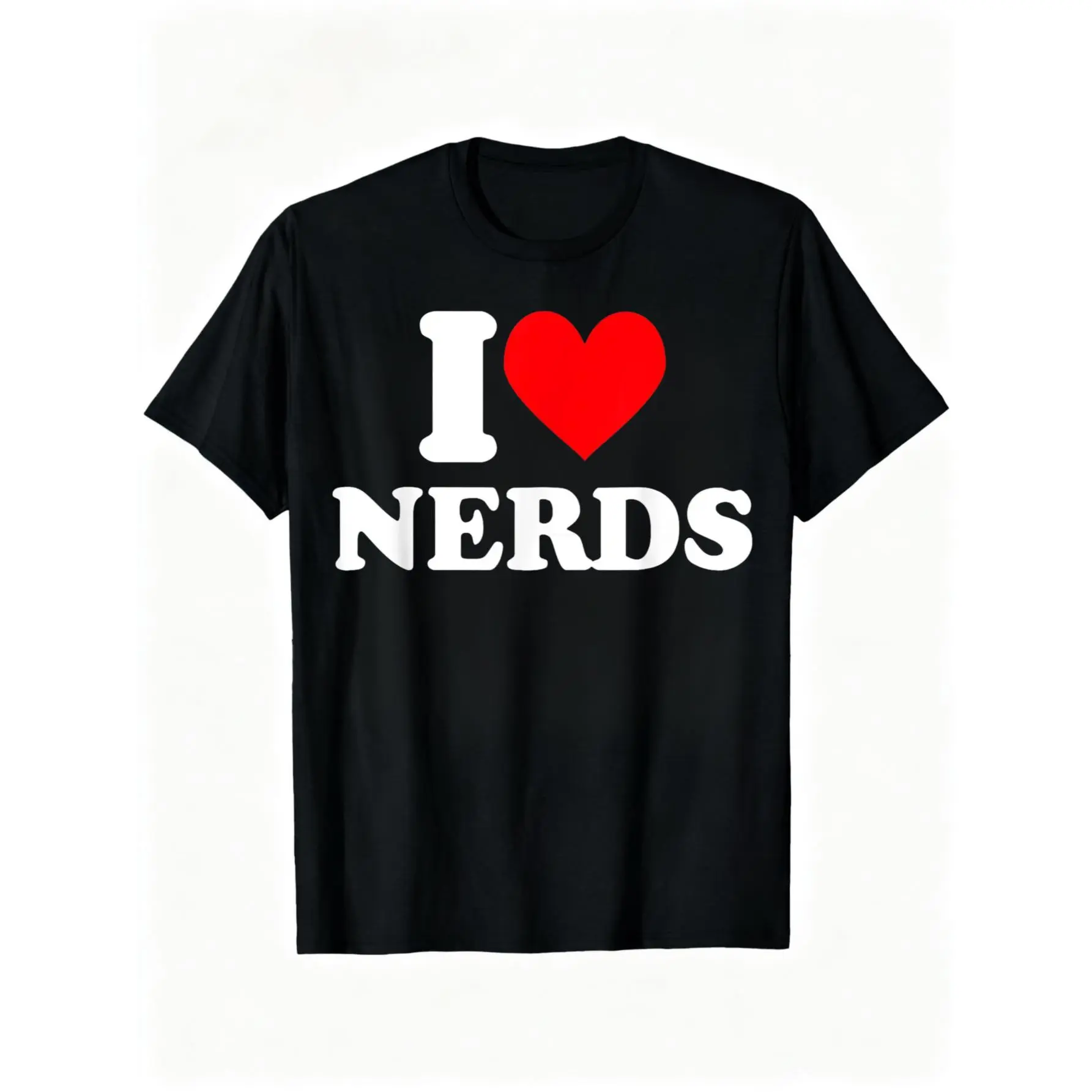 100% cotton I love nerds tshirt I heart nerds t shirt T-Shirt casual Fashion graphic tees women women graphic shirts