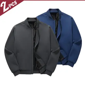2-piece pilot jacket, classic baseball collar + smooth zipper, suitable for commuting, going out, and dating, versatile and never out of style, great value for money!
