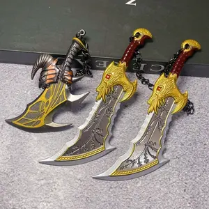 4/7inch Metal Katana Figurine Model Real Size Japanese Katana Iron Ninja Knife Steel Blade Black Sabre Original Samurai Sabre Medieval Sword Damascus Sword Anime Cosplay Accessories Prop Figure Model Gift Double Edged Lightsaber Double Bladed Lightsaber