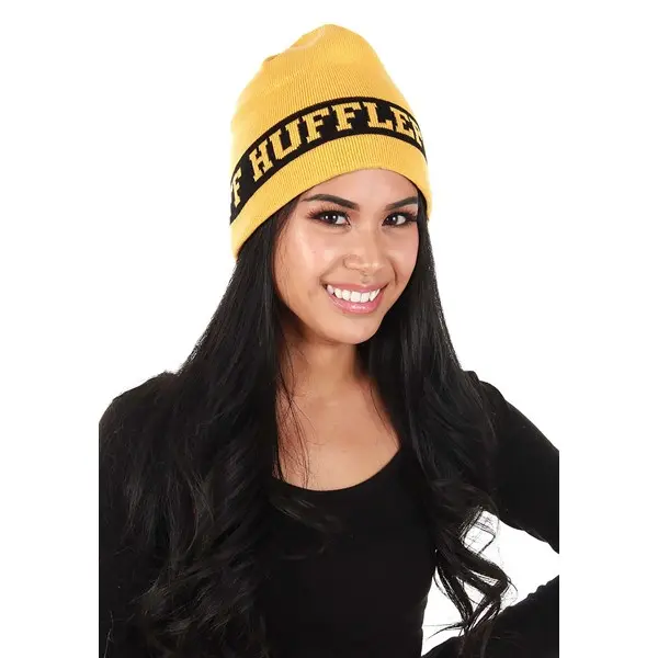 Reversible Hufflepuff Knit Beanie
