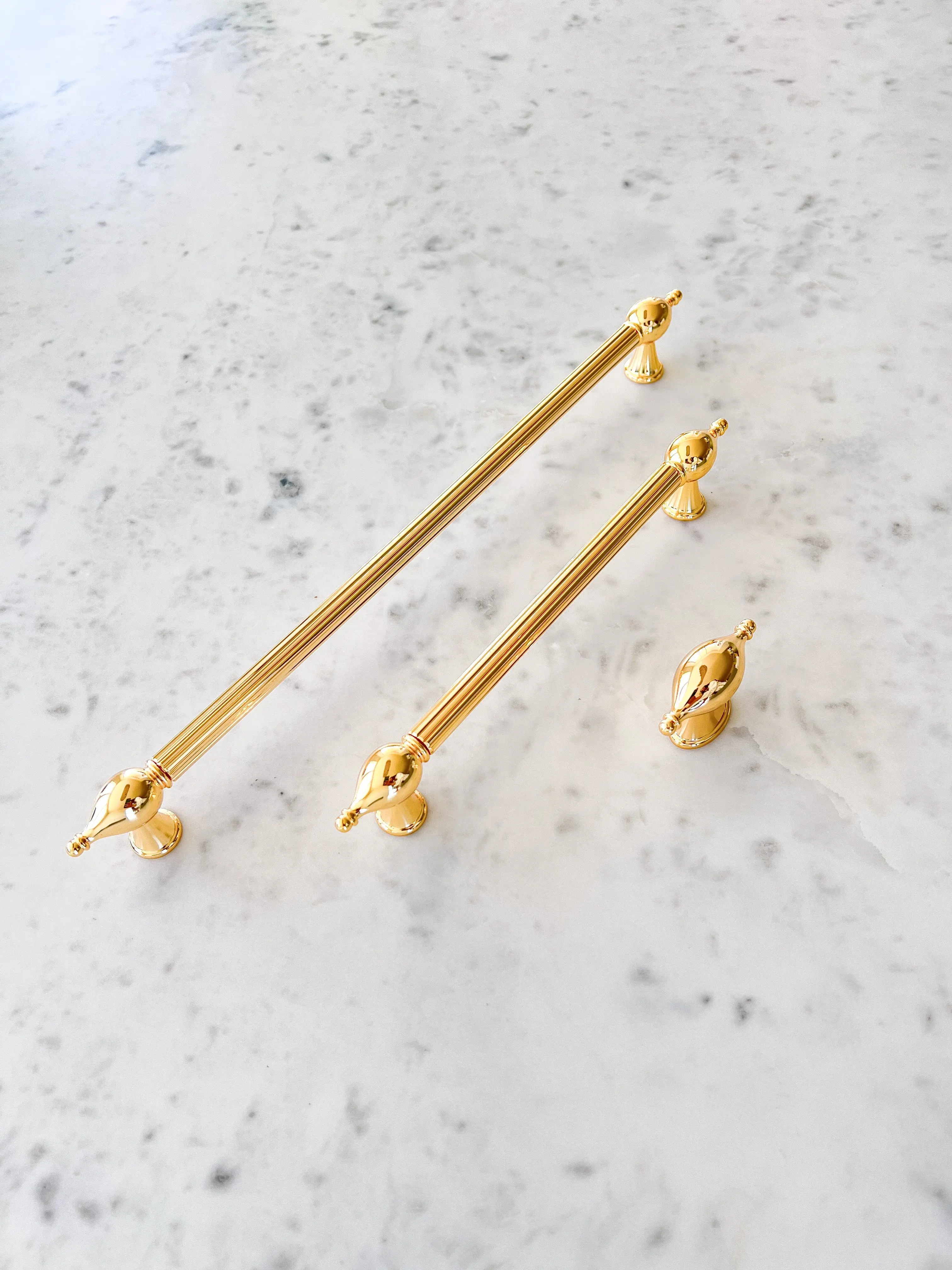 Gold Metallic Kitchen Cabinet Hardware Knob