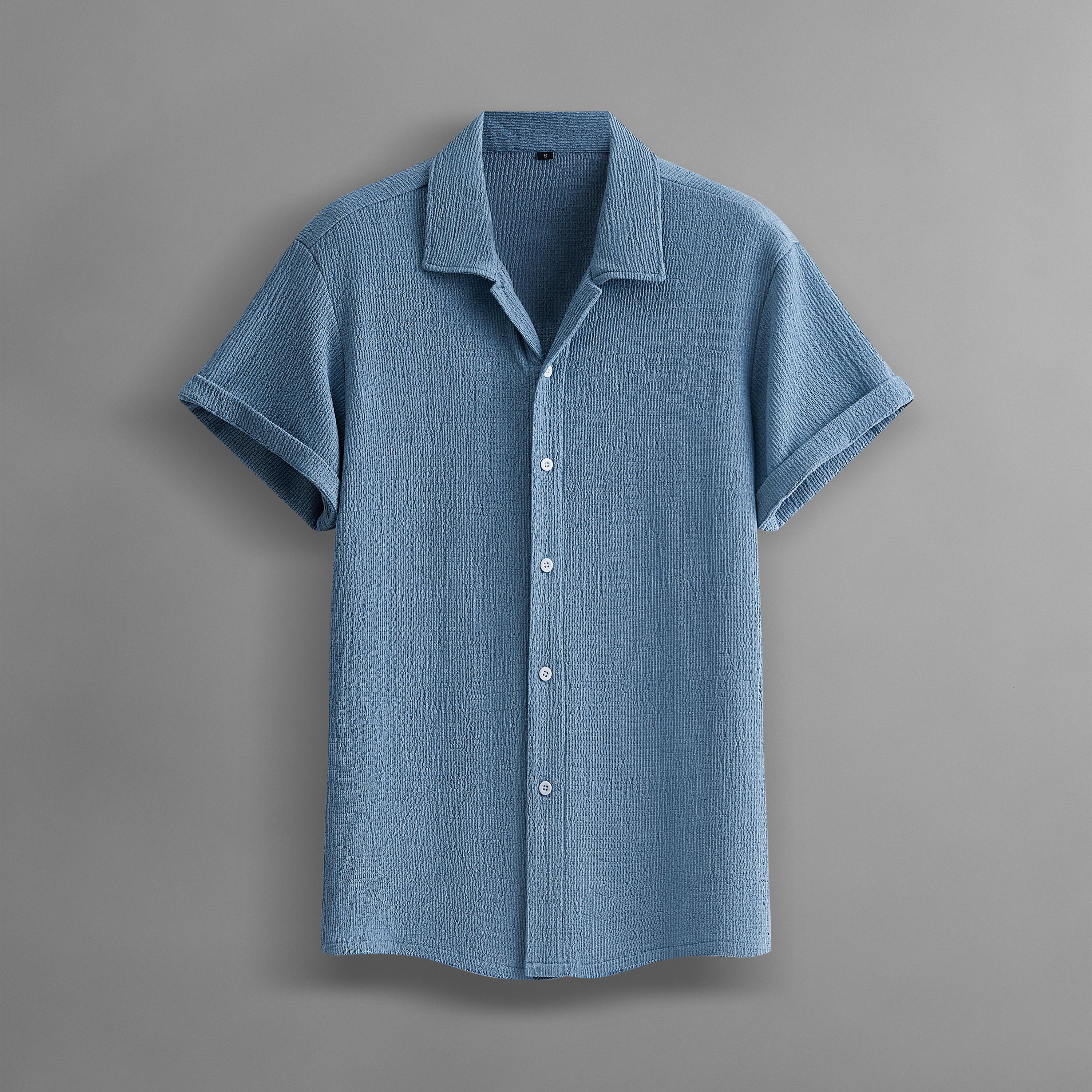 Men’s Summer Lightweight Breathable Solid Color Short-Sleeve Dress Shirts with Turn-Down Collar for Commuting, 4-Pack Men’s Summer Lightweight Breathable Solid Color Short-Sleeve Dress Shirts with Turn-Down Collar for Commuting, 4-Pack