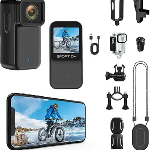 M21 4K Body Camera with WiFi, Pov Sports Camera for Motorcycle, Skiing, Biking, Vlogging, Magnetic Thumb Wearable, Waterproof Portable Video Recorder