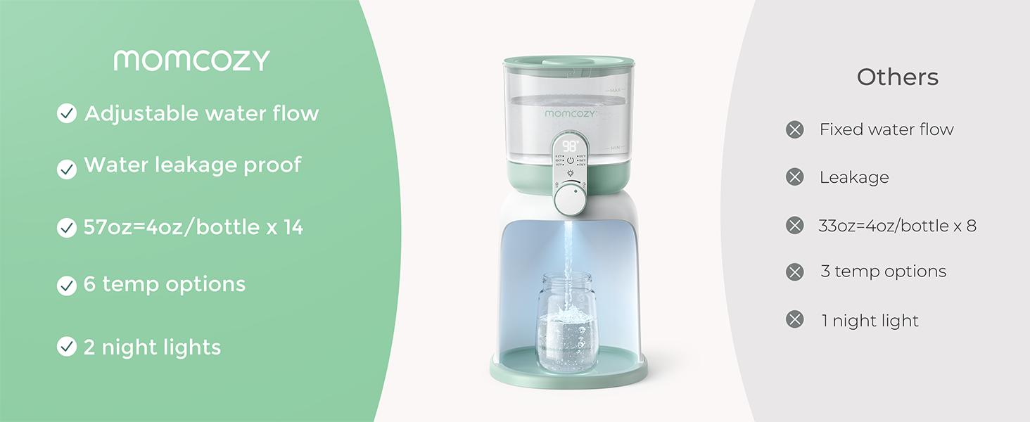 Momcozy Instant Baby Bottle Warmer,Water Warmer for Making Baby Formula,57oz Capacity, Formula Dispenser with 6 Temp Options, Breastfeeding Essentials Momcozy Instant Baby Bottle Warmer,Water Warmer for Making Baby Formula,57oz Capacity, Formula Dispenser with 6 Temp Options, Breastfeeding Essentials