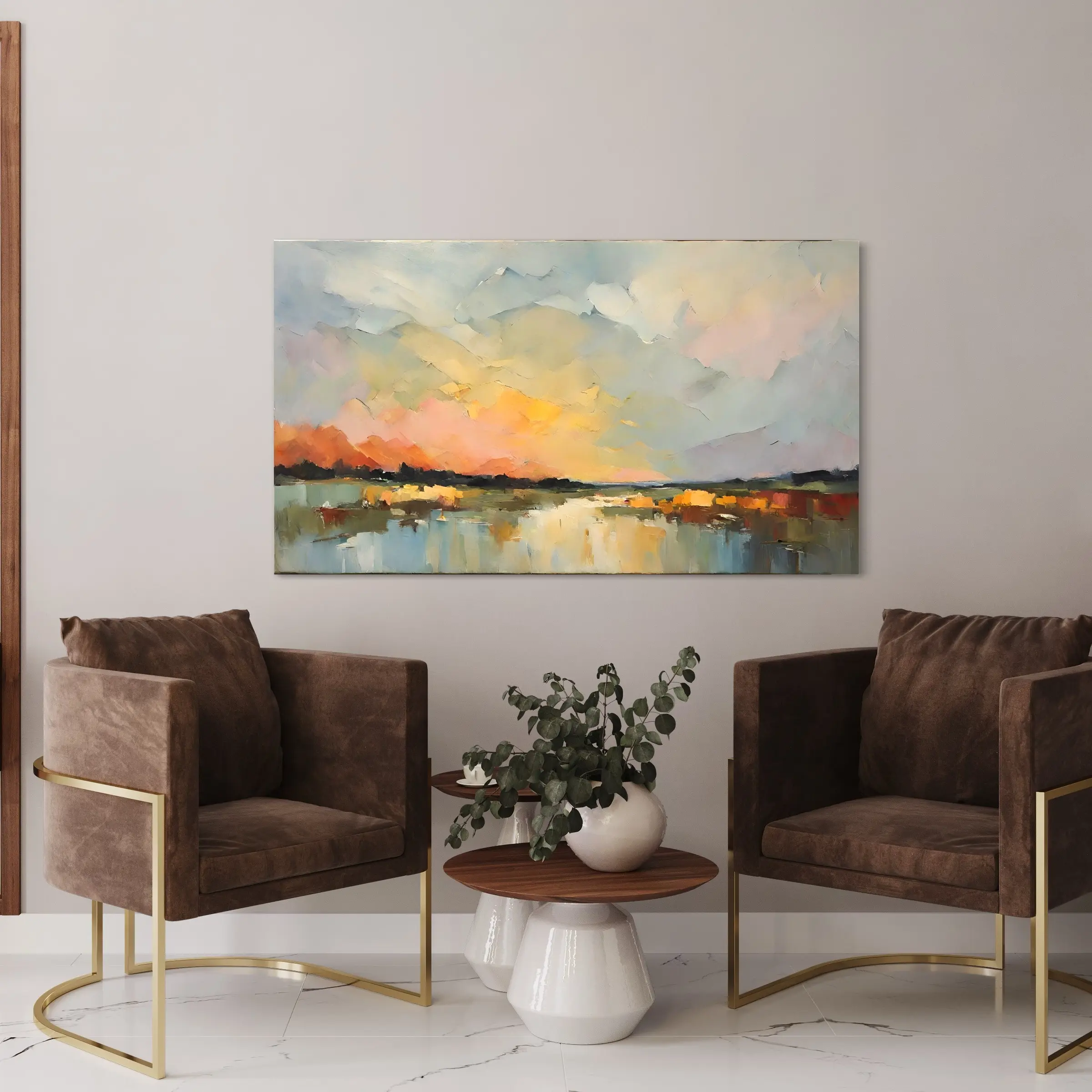 Sunset Canvas Art - 24x36 inches enhance your space