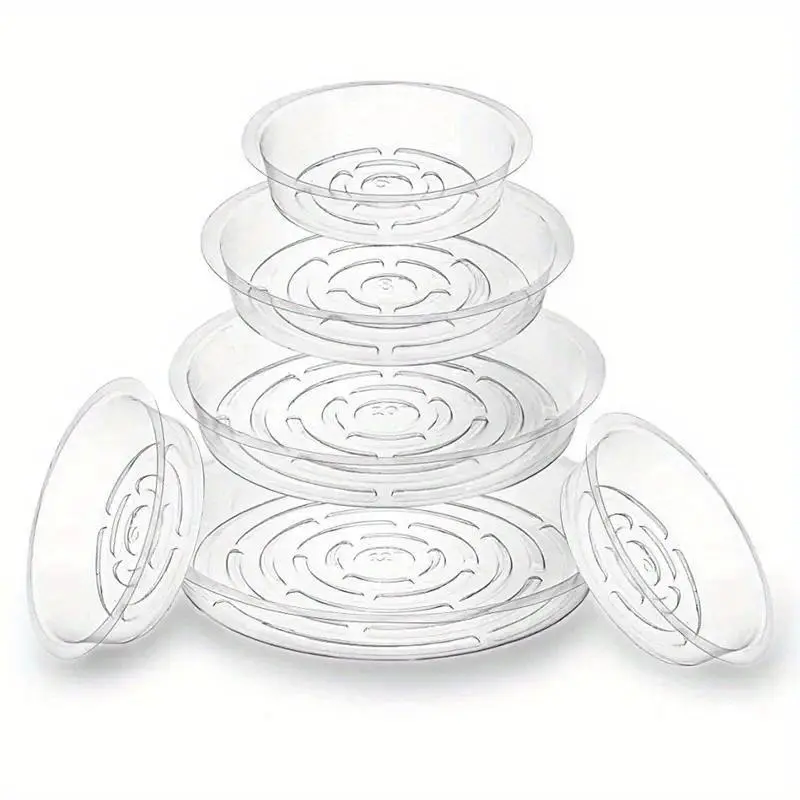 20pcs Plant Saucers Of 6, 8, 10, 12in Plant Drainage Trays, Premium Plant Saucers for, Outdoors, Indoors, Collects Flower Pot Drainage