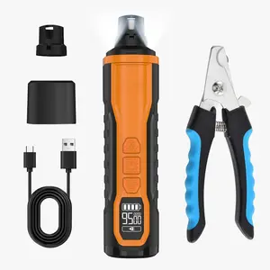 5-Speed Dog Nail Grinder – Super Quiet Rechargeable Nail Trimmer for Dogs, Cats & Small Pets