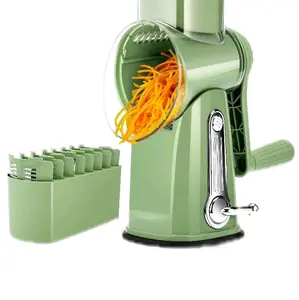 Cheese Grader - Green Color, Handheld Design, with Multiple Blades for Efficient Grating, Ideal for Kitchen Use