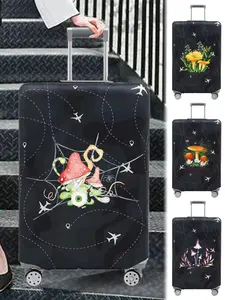 Cartoon Pattern Luggage Cover, Stretch Luggage Protector, Baggage Dust Case Cover, Travel Organizer for 18-32 Inch Suitcase