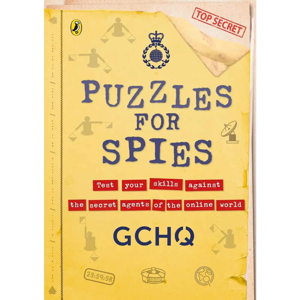 Used GCHQ Edition Paperback Book - Puzzles for Spies: Top Secret Language Puzzles with Printed Text, Royal Foreword, for Adult Learning & Challenge (English)