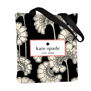 Luxury K-Kate S-Spade Storage Bags Canvas Double-Sided Print & Foldable Design Tote Bag - For School Picnic Travel & Everyday Use High Quality & Reusable Fashion Meets Function Eco Shopping Handbag