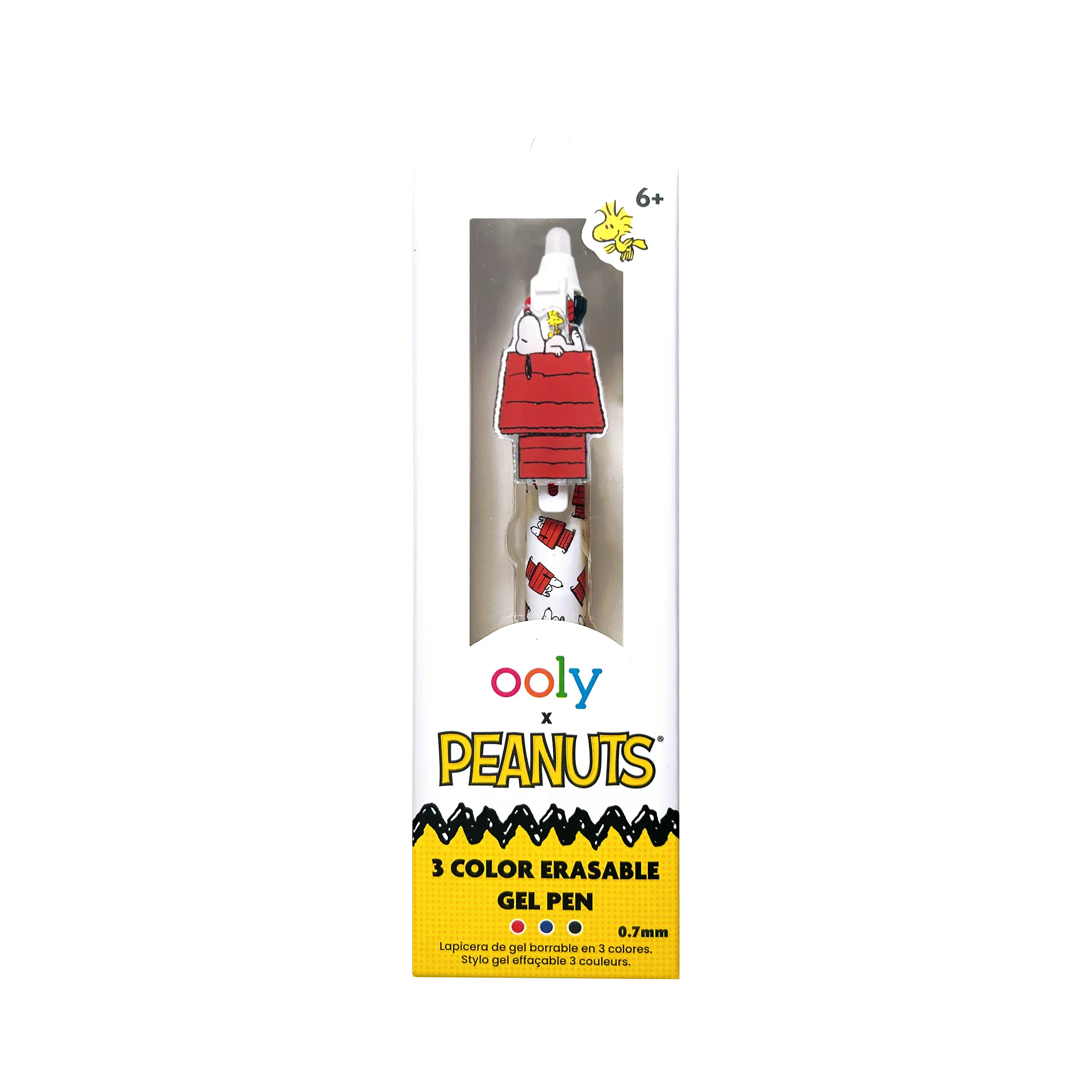 OOLY x Peanuts 3 Color Erasable Gel Pen - Snoopy & Woodstock