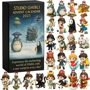 Studio Ghibli Anime Themed Advent Calendar, 3D Puzzle Box Set, Collectible Gift for Fans & Kids, Unique Holiday Countdown Experience