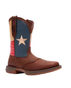 Bota de trabajo Durango® Workin' Rebel™ con puntera de acero y bandera de Texas DB021