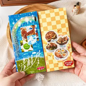 Vintage Japanese Series Sticker Book, Art Stickers, 30 Sheets/book Decorative Stationery, Multi-Scene Water Bottle Decals, Hand Account Supplies