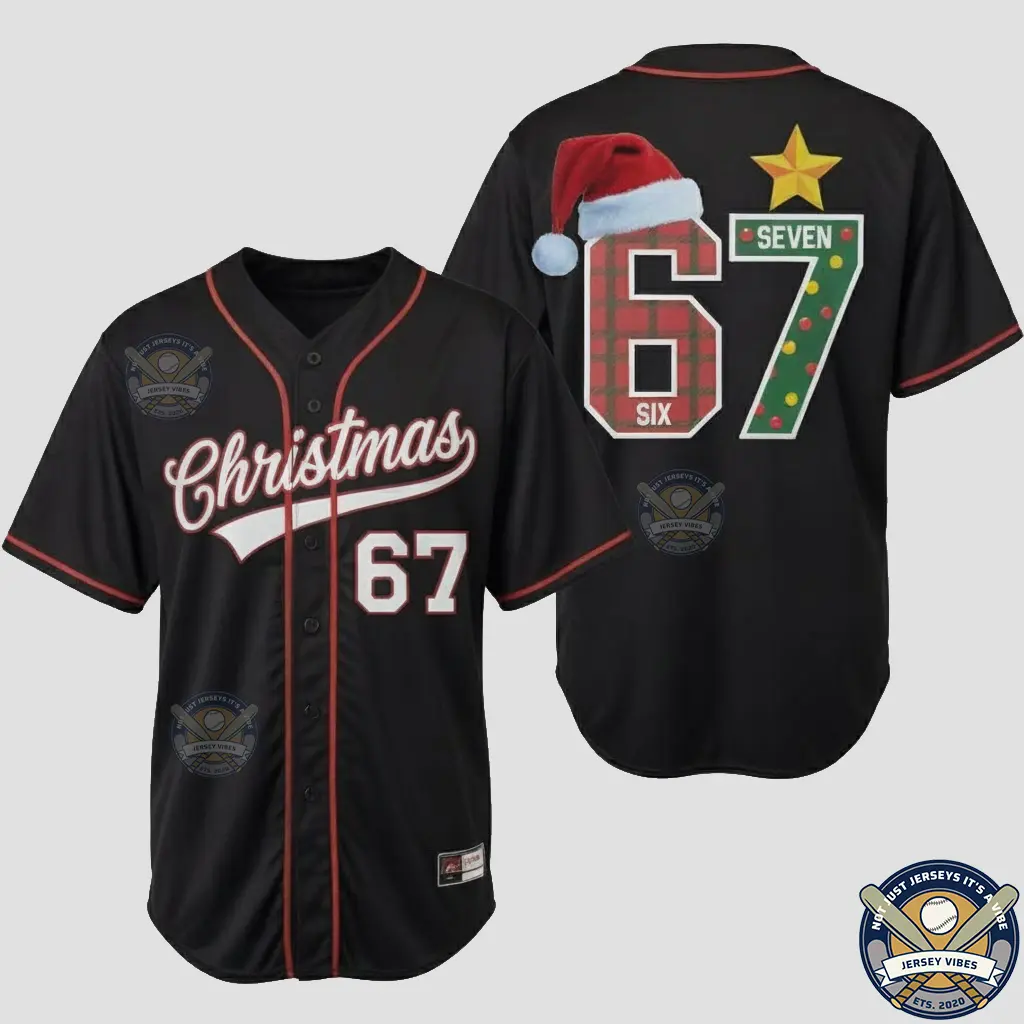 Personalized Name Christmas Baseball Jersey, Custom White Christmas 67 Movie Family Group Matching Jersey Unisex, Holiday Christmas Gift For Baseball Lovers Outfit Xmas Holiday Jerseys Shirt For Men and Women, Menswear Womenswear