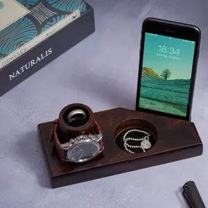 Bimoha Watch Display Case Watch Holder, Watch Case Watch Organizer for Men Watch Boxes, Wooden Watch Box Watch Cases for Men Gifts for Father's Day for Christmas,... (N01)