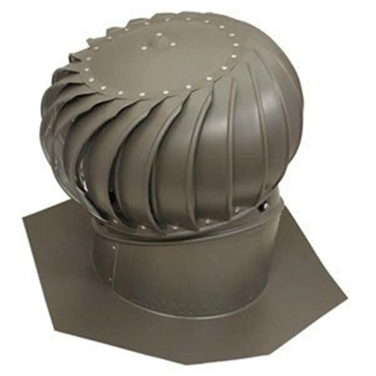 212 MAIN 259024 12 in. Sturdy Weather Wood Turbine Vent - Corrosion-Resistant Rust-Free Aluminum, Internally Braced Turbine Shape Heavy-Duty 5.7 lbs Fan for Attic Ventilation