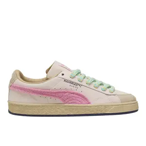PUMA Mens Nahmias Suede Crochet Lace Up Sneakers Shoes Casual - Pink