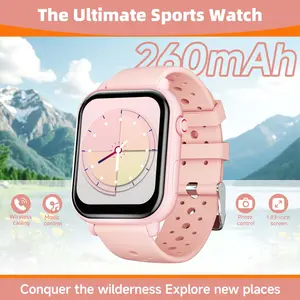 SIMSONLAB Smartwatch, DIY Customizable Watch Face, Bluetooth-compatible Remote Photography/music Control, Multiple Sports Modes, Colorful Bands, Multifunctional Smartwatch