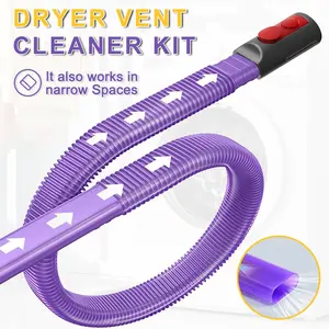 Vacuum Cleaner Vent Cleaning Kit, Compatible with V15 V12 V11 V10 V8 V7 V6 Models, Soft Tube Attachment, Dust Remover