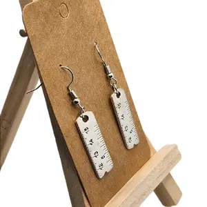 Ruler Earrings - Intricately Designed Miniature Accessories with Numbers & Lines - Lightweight & Comfortable - Perfect for Any Occasion Hook Earrings