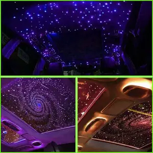 1000/500pcs Car/Home Headliner Star Light kit Roof Twinkle Meteor Ceiling Lights Fiber Optic