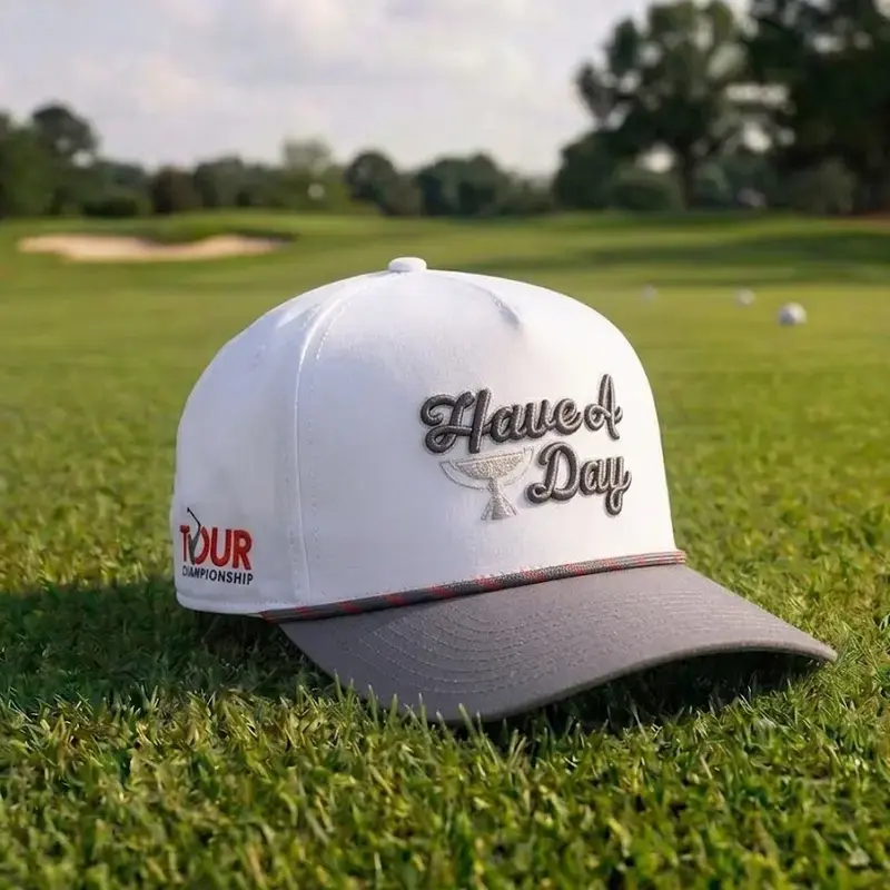 Breezy Golf "Have A Day" Limited Edition Summer Rope Hat | Phoenix Open x Tour Championship Collab | Adjustable Snapback Golf Cap for Men & Women | Breathable Lightweight Cotton Polyester Blend