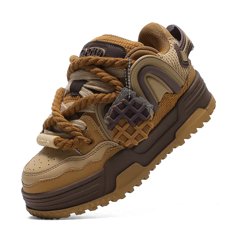 Maillard Bread Shoes Women's Platform Height-Increasing Sneakers 2026 New Retro Versatile Casual Sports Shoes