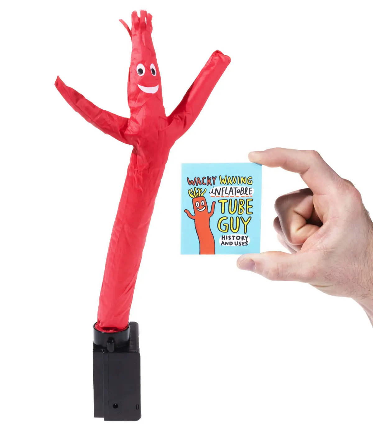 Mini Wacky Waving Inflatable Tube Guy - Fun Decorative Figure with Mini Fan for Workspace Entertainment and Joyful Movement