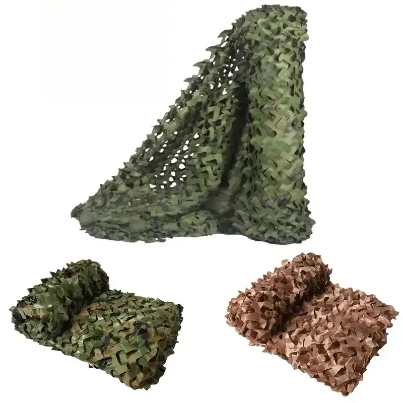Camouflage Netting for Hunting, Camping, Military Theme, Sun Protection and Concealment, Outdoor Woodland Camo Net, Durable & Versatile