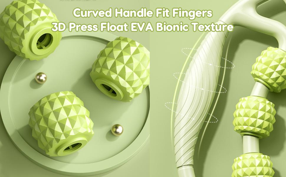 9-Roller Deep Tissue Leg Massager: For Calves, Thighs, Neck & Full Body Relaxation