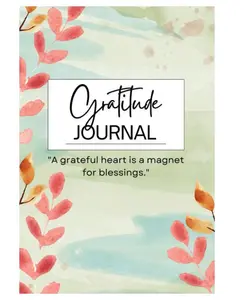 Gratitude Journal: Cultivate positivity, reduce stress, and increase happiness. Paperback self help book Life Reflection Mindfulness