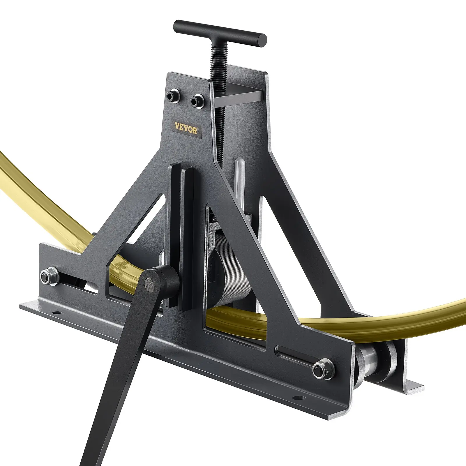 VEVOR 1-1/2\" Tubing Rolling Bender Manual Square & Rectangular Tube Bender 14 Gauge Roller Tubing Roller Flat Bar Bender For Mild Steel Cooper & Aluminum