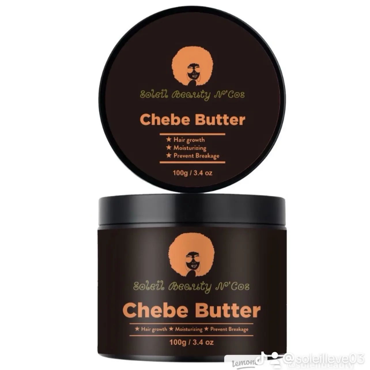 Chebe Butter Hair Treatment & Conditioner - Gentle Haircare Moisturizer to Hydrate Dry Hair, Support Growth, Repair Breakage, 100g, Adults, Hair-Moisturizing