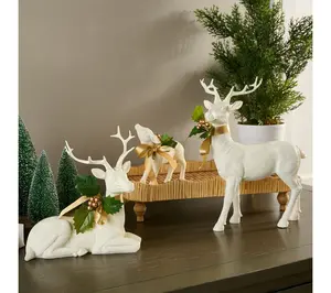 Set of 3 Holiday Reindeer Collection by Kim Gravel