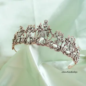 Crowns for Women - Purple Gothic Crowns for Girls - Vintage Baroque Queen Tiara for Wedding Pageant Prom Headpieces