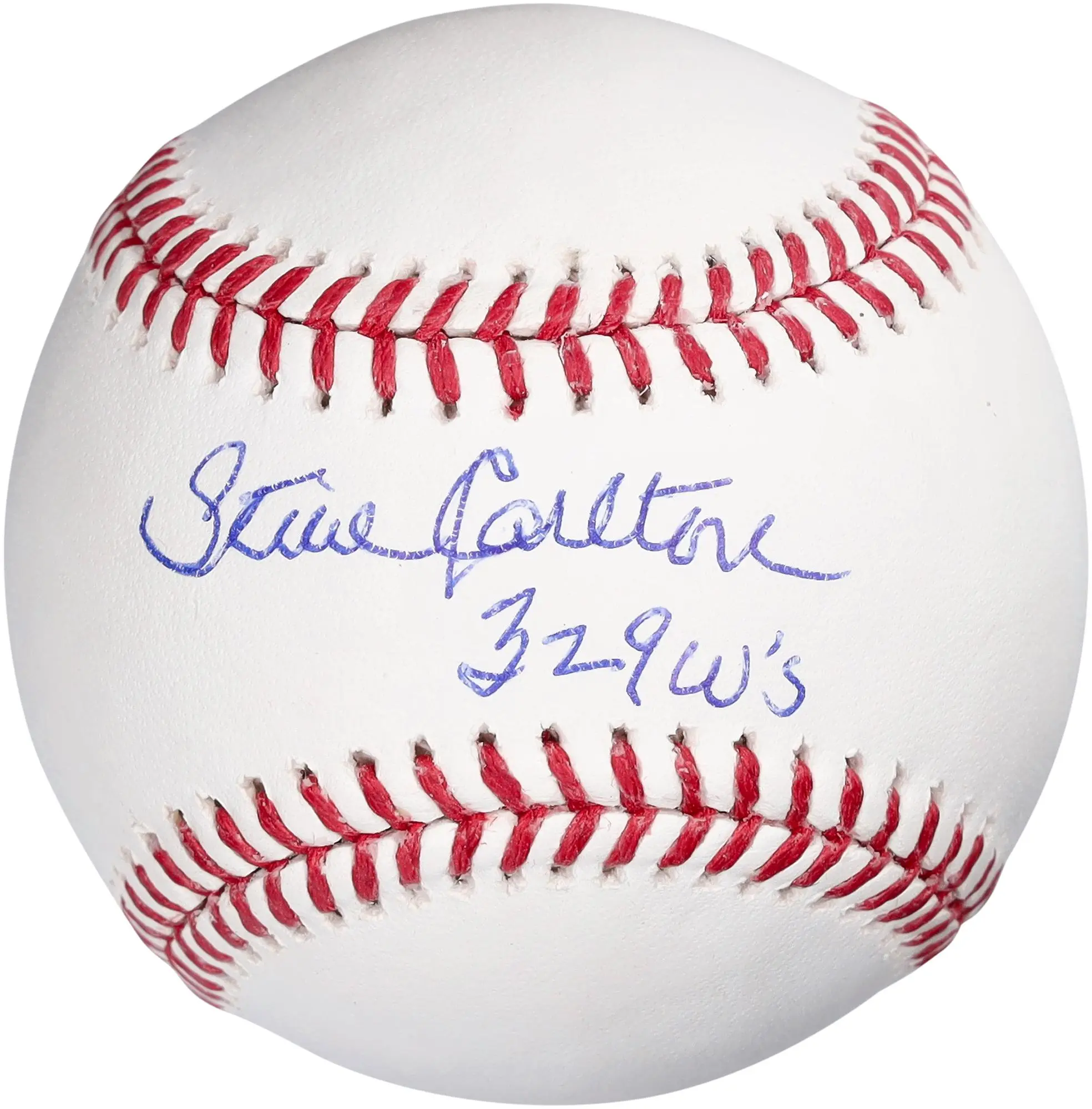 Steve Carlton Philadelphia Phillies Autographed Baseball with 329 Wins Inscription - Fanatics Authentic Certified