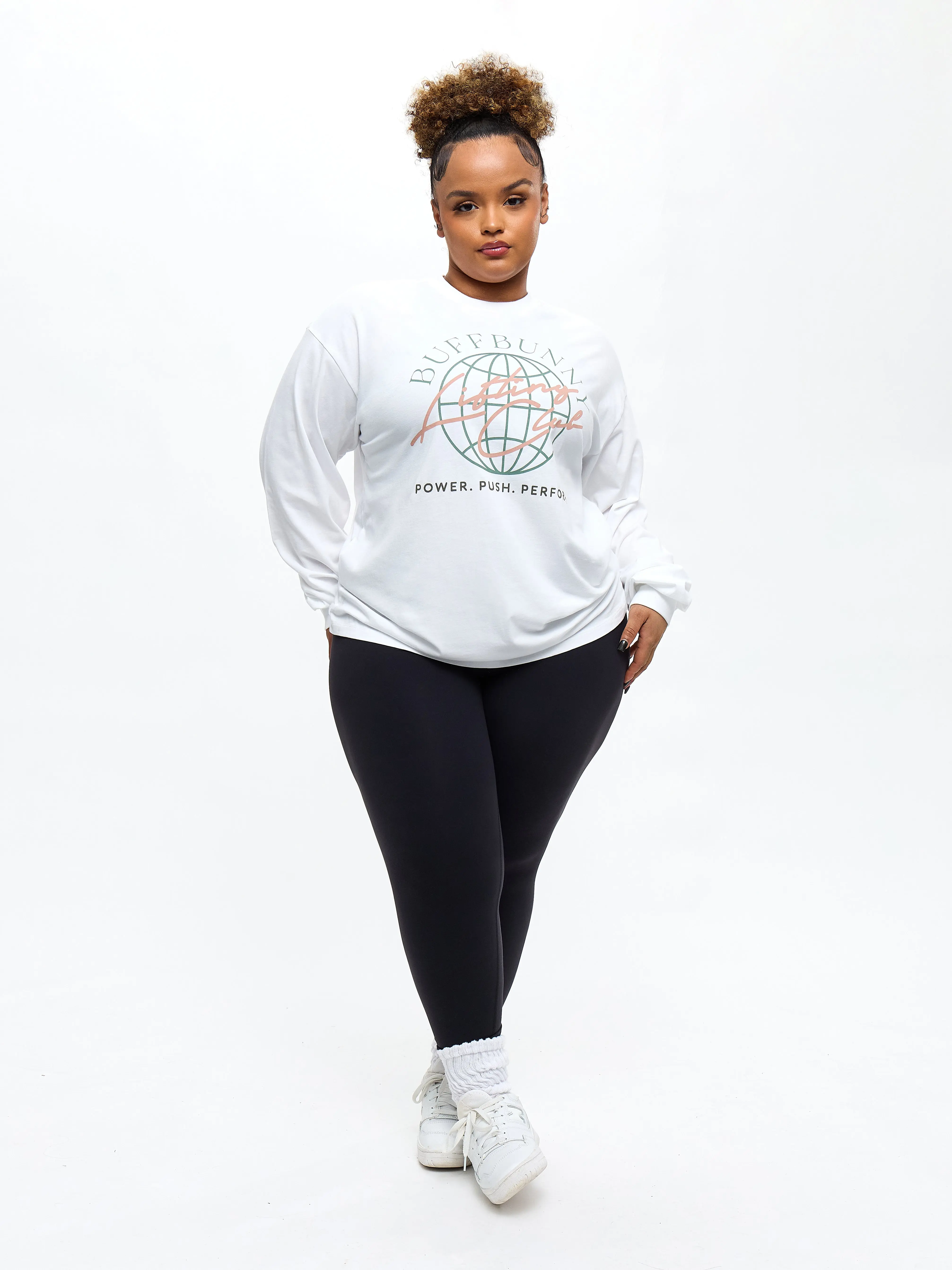 White long sleeve baloon top - TikTok Shop