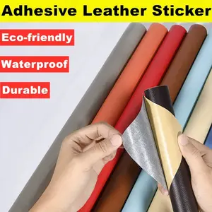 50x137cm Thickened Self Adhesive Sofa Leather Repair Fix DIY Bed Soft Bag Patch Sticker Repair Subsidy Furniture Renew Decal Sticky