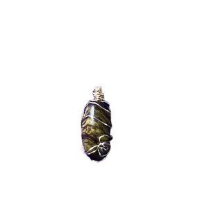 Wired Wrapped Tigers Eye for Protection - Spiritual Healing Stone